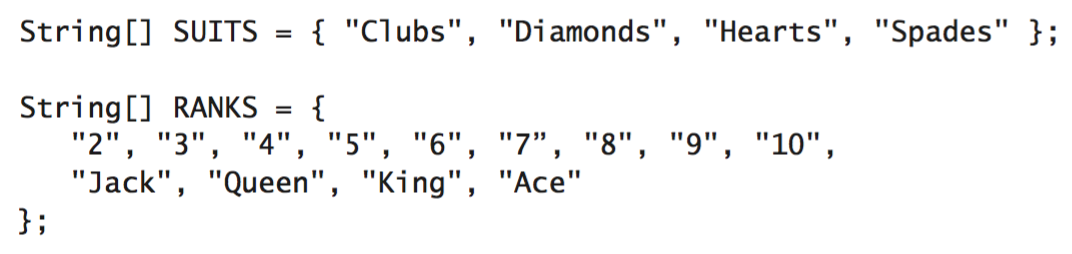Inline initialization of arrays